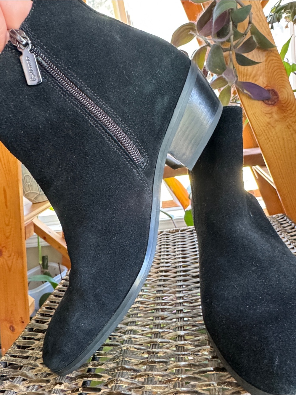 BLONDO Sydney Waterproof Black Leather Suede Ankle Boot Women’s Size 7.5 - Picture 5 of 10